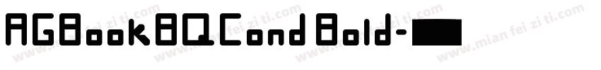 AGBookBQCond Bold字体转换